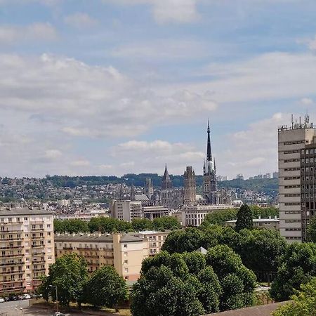 Spacieux F4 Avec Vue Panoramique Et 2 Places De Parking Rouen Exterior foto